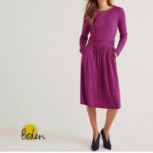 Boden Abigail Jersey Dress, Magenta